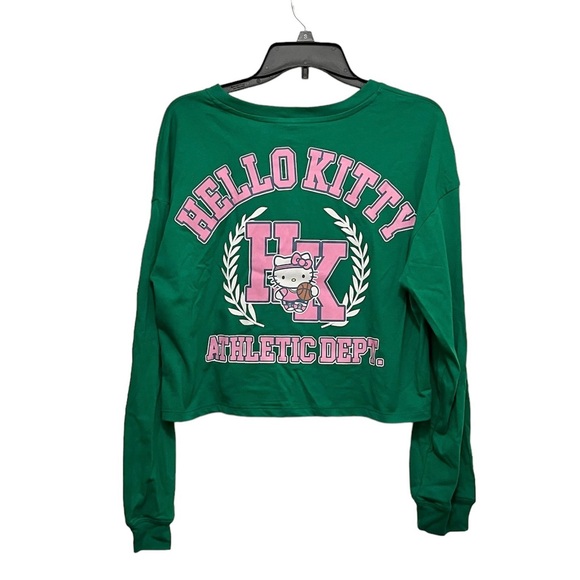Sanrio x Hybrid Apparel Hello Kitty Athletic Department Cropped Graphic L/S Tee - Picture 2 of 4